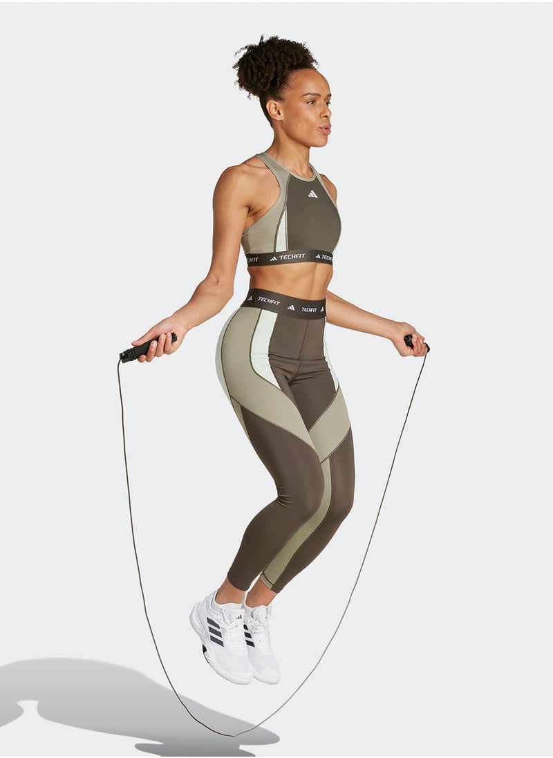 Adidas Techfit Colorblock Bra  - Image 5