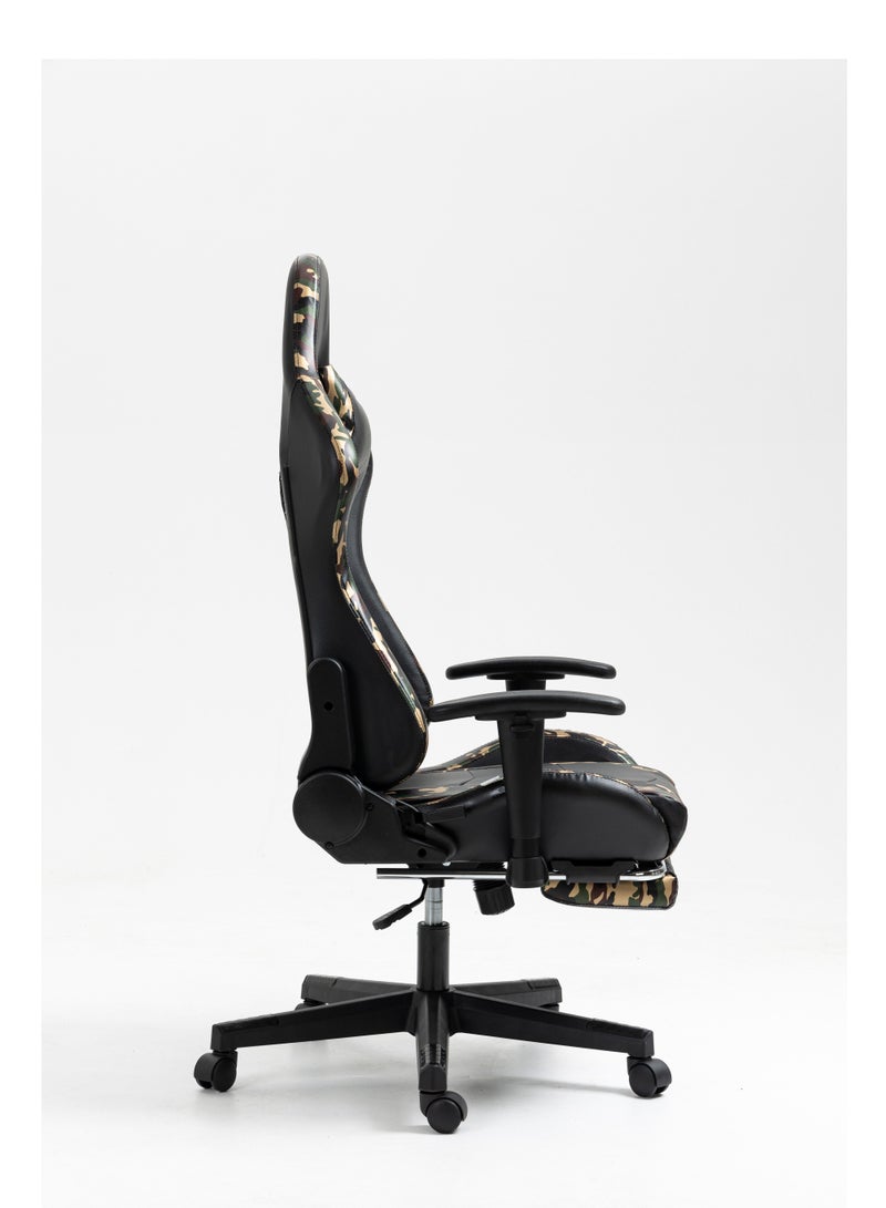 EMZJ PC Computer Gaming Chair  for Game Office Students Ergonomic Recliner Lumbar Back Headrest Pillow Support Pain Relief Armchair with FootRest - Image 5