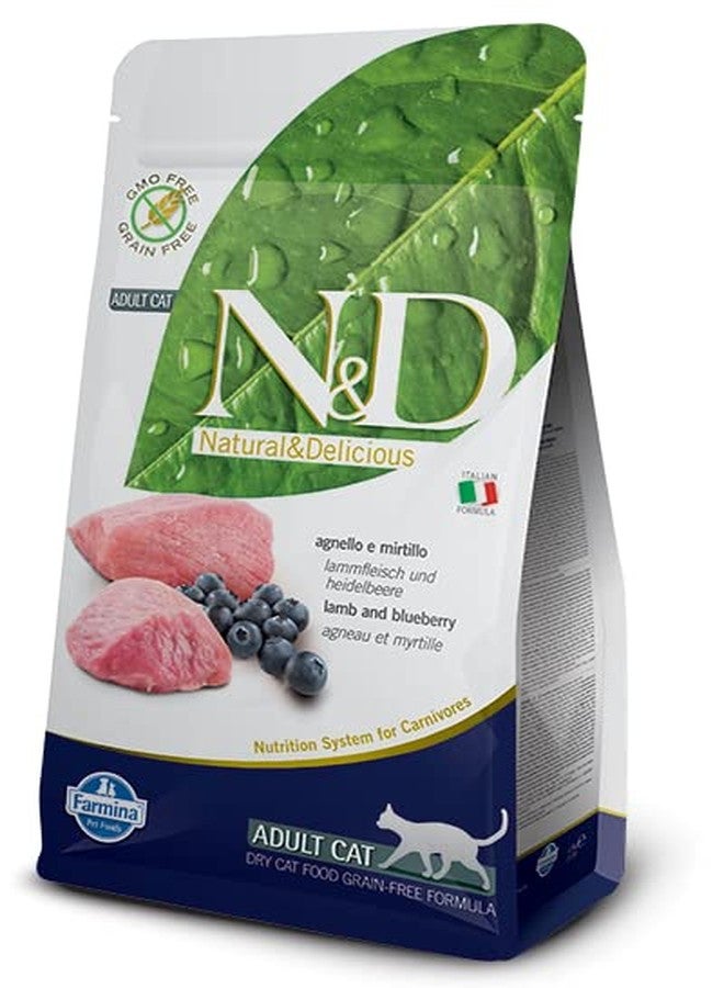 FARMINA N&D Prime Dry Cat Food, Adult, Grain-Free, 5-kg, Lamb and Blueberry - Image 4