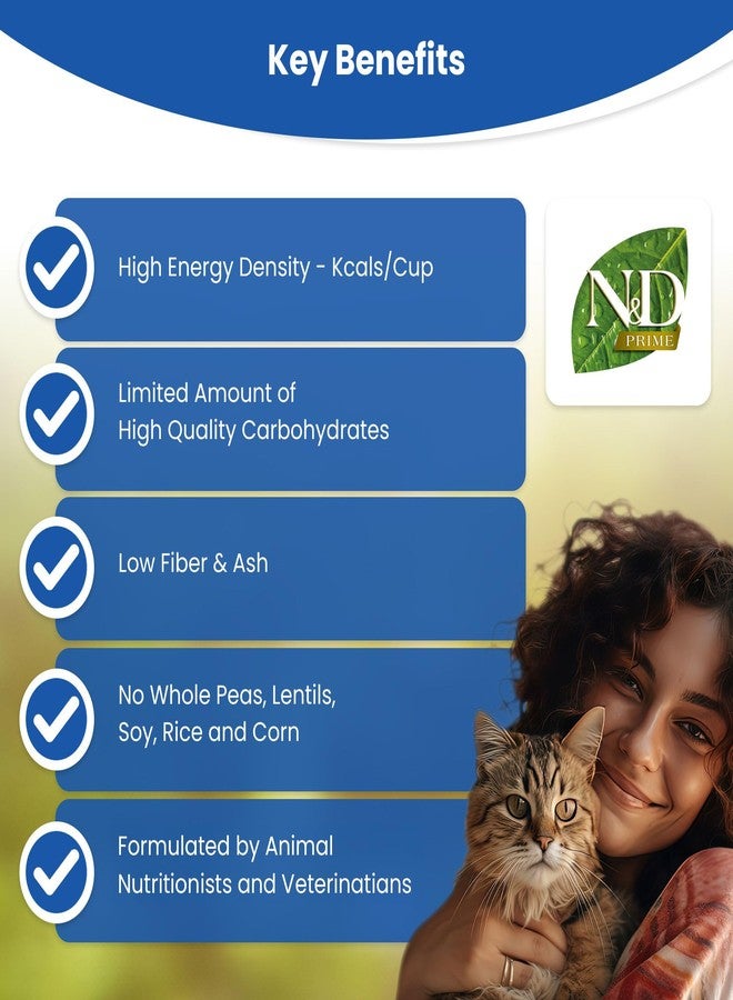 FARMINA N&D Prime Dry Cat Food, Adult, Grain-Free, 5-kg, Lamb and Blueberry - Image 5