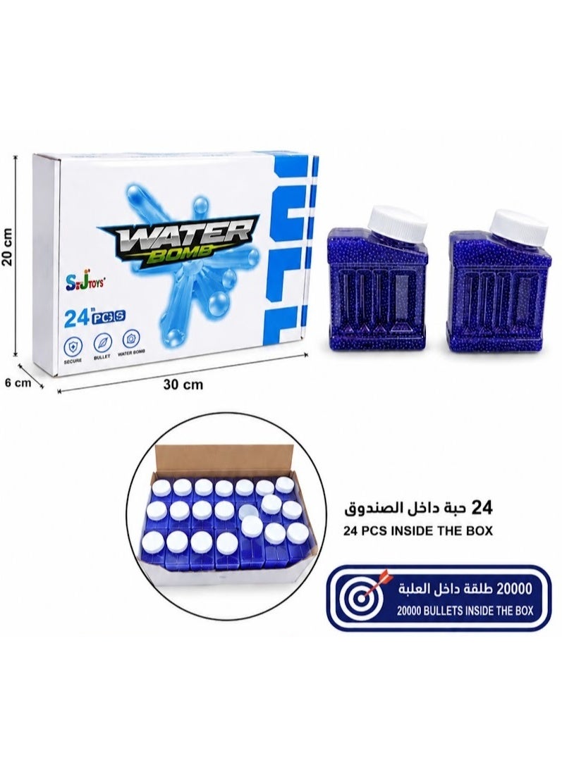 Pack of 24 Boxes Water Gel Beads 20000 Per Box Water Beads for Plants Floating Candles - Image 1