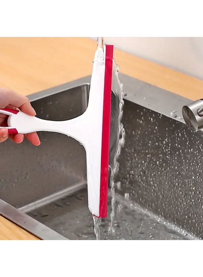 مساحة سيليكون عشوائية اللون لكشط زجاج الدش المحمول لإزالة الماء - Image 3