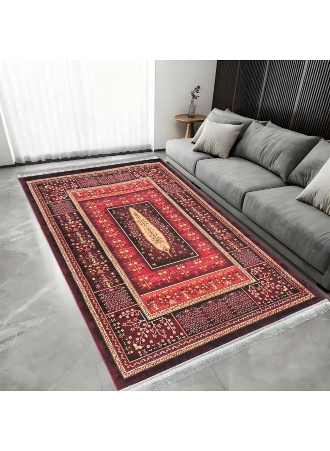 سمارت هوم سجاد ، بساط مخمل ممتاز مبطن وناعم الملمس بنقشات جميلة ثري دي مصنوع من مواد عالية الجودة ، فرشة جلوس نانو مقاس 2X3 متر - Image 1