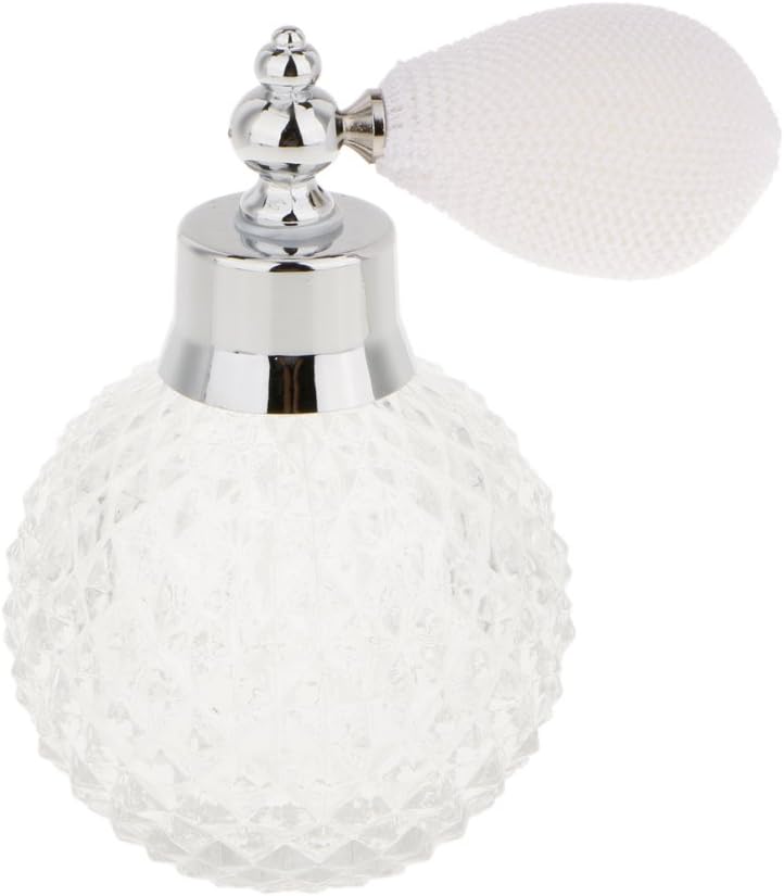 klarako 100ml Vintage Crystal Glass Perfume Bottle Spray Clear Lady Gift - Image 1