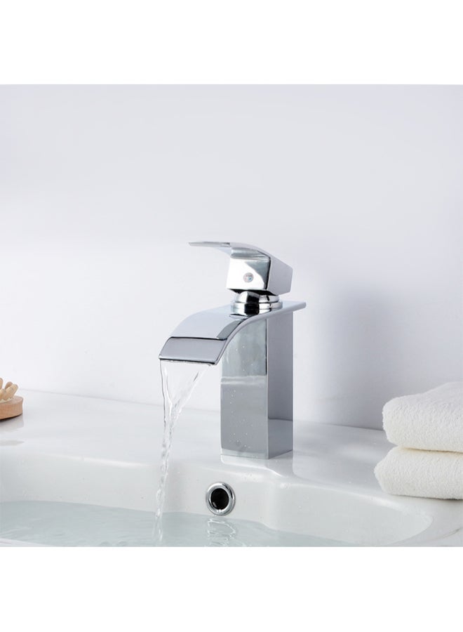 NIBEMINENT Bathroom Vessel Sink Faucet Silver 25.5 x 8 20.5centimeter  - Image 5