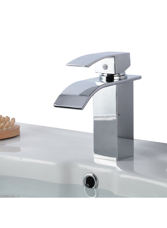 NIBEMINENT Bathroom Vessel Sink Faucet Silver 25.5 x 8 20.5centimeter  - Image 2