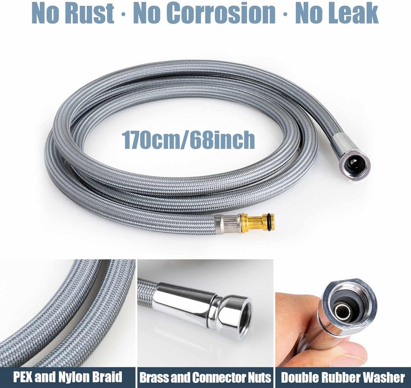 Liberflow 150259 Pull Down Hose for Moen Kitchen Sink Hose, Faucet Replacement Parts, Reflex hose 68-inch Connect Hose - Image 3