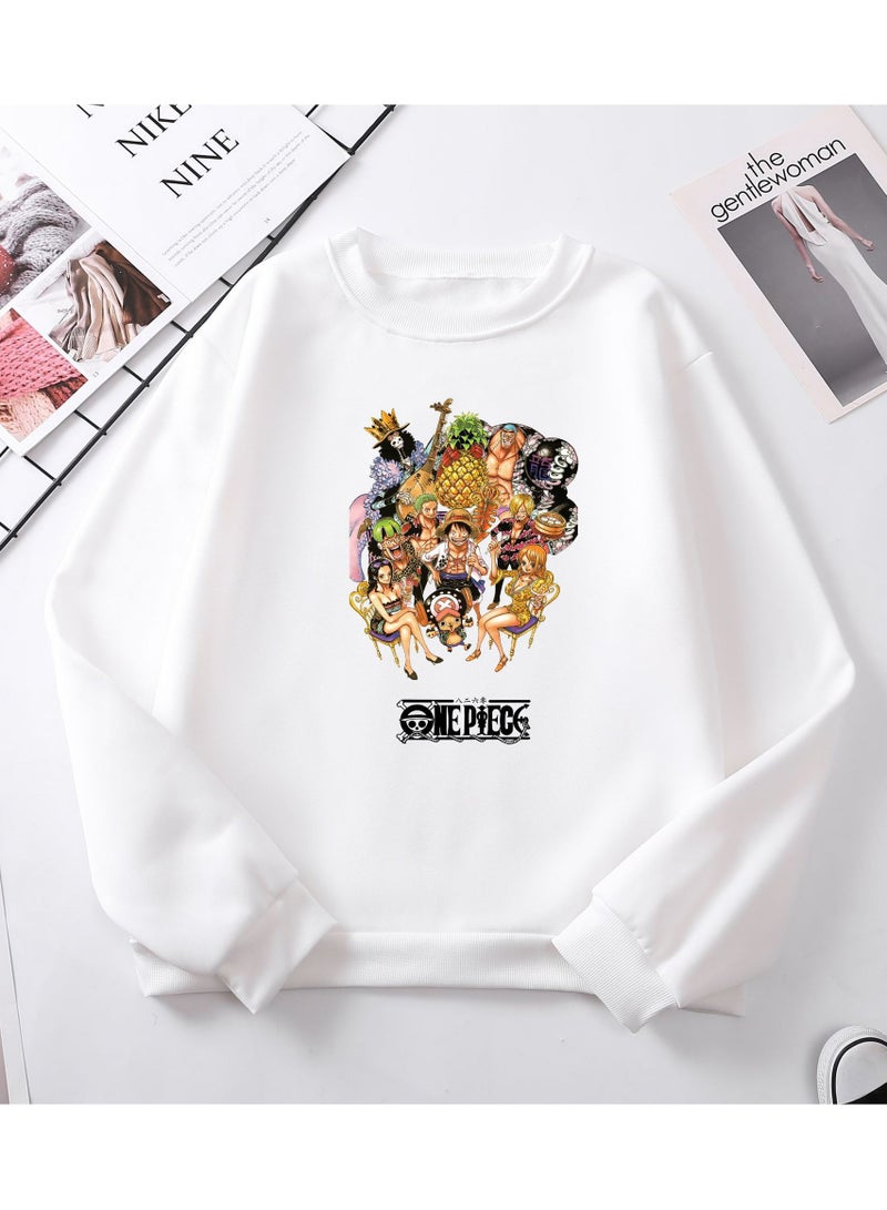 KUYING New One Piece Casual Loose Round Neck Hoodie  - Image 1