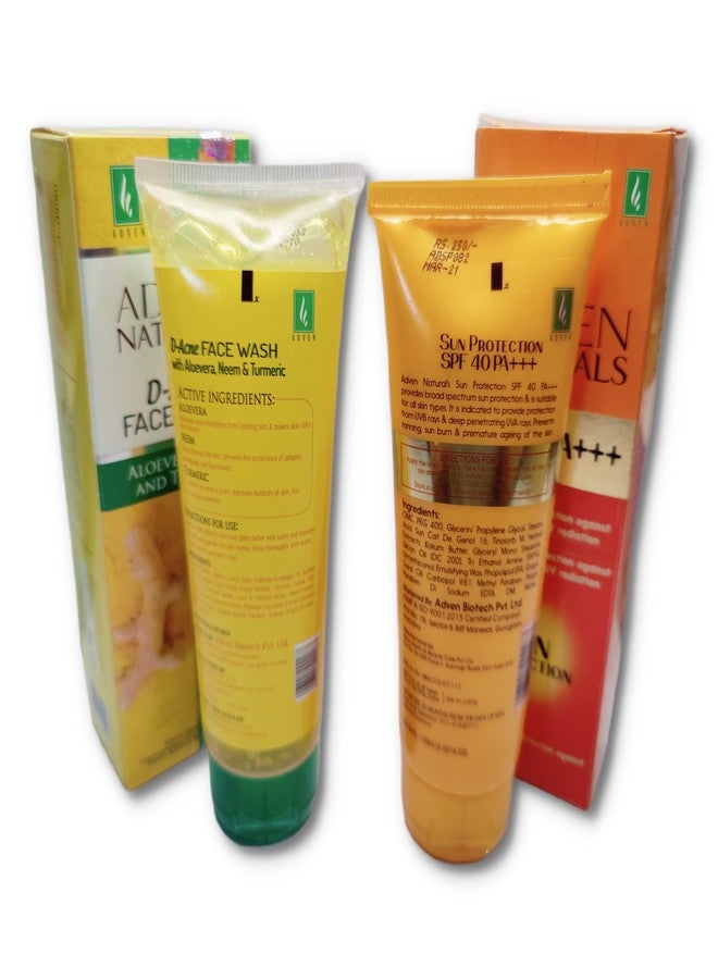 ADVEN Sun protection cream and D acne facewash 100gm Pack Of 2 BY HOMEOLAVô - Image 2