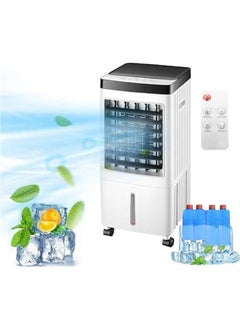 Beauenty Evaporative Air Cooler,  Cooling Fan with 3 Modes & 3 Speeds, Windowless Air Conditioner with 12-H Timer Remote Control  - Image 1