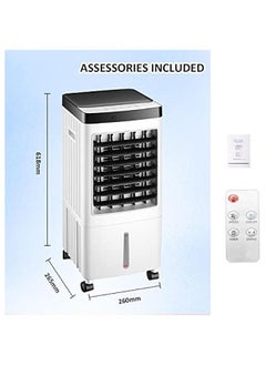 Beauenty Evaporative Air Cooler,  Cooling Fan with 3 Modes & 3 Speeds, Windowless Air Conditioner with 12-H Timer Remote Control  - Image 2