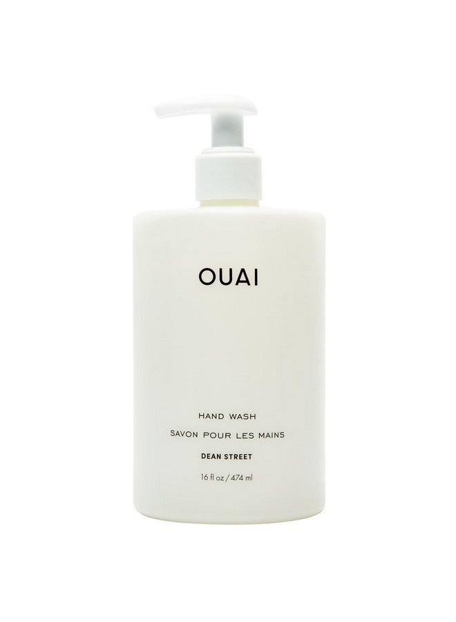 OUAI Hand Wash - Liquid Hand Soap with Jojoba, Avocado, & Rose Hip Oil for Replenished Skin - Gentle Exfoliating Bathroom + Kitchen Hand Soap (16 Fl Oz) - Image 1