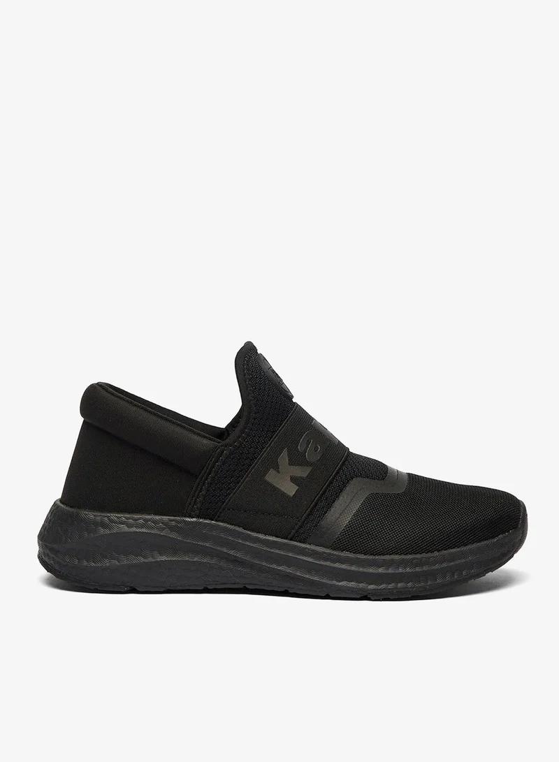 Women's Textured Slip-On Sports Shoes Black