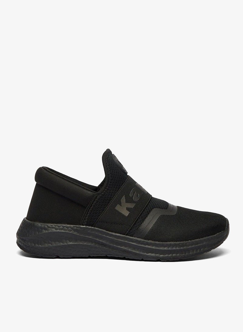 Kappa Women's Textured Slip-On Sports Shoes Black - Image 1