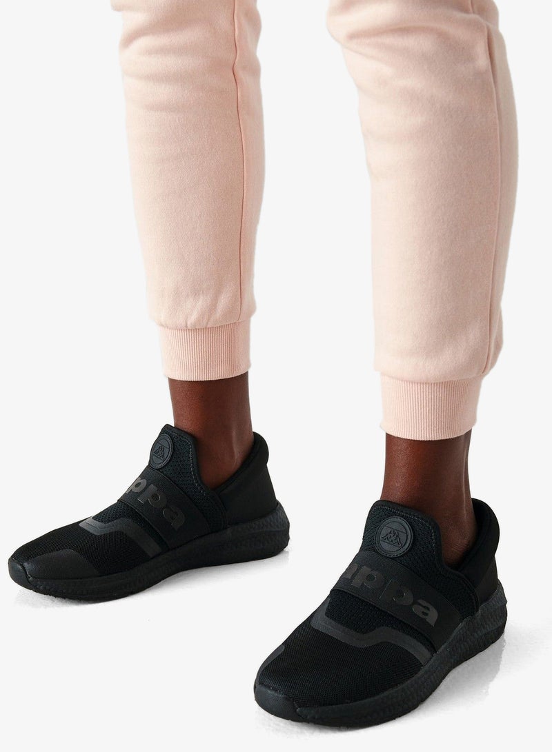 Kappa Women's Textured Slip-On Sports Shoes Black - Image 2