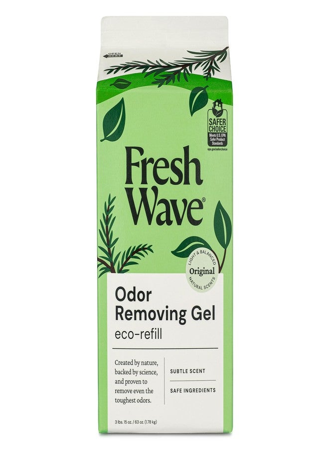 Fresh Wave Original Scent Odor Removing Gel Refill, 63 oz. | Safer Odor Absorbers for Home, Cooking, Trash, & Pets Areas | Natural Plant-Based Odor Eliminator - Image 1