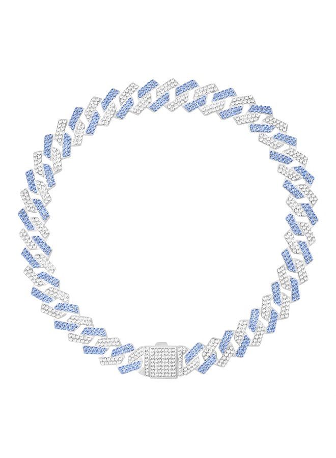 KOLODOGO سلسلة كلب معدنية كوبية ماسية مع مشبك آمن وأطواق حيوانات أليفة للكلاب الكبيرة والمتوسطة - Image 1