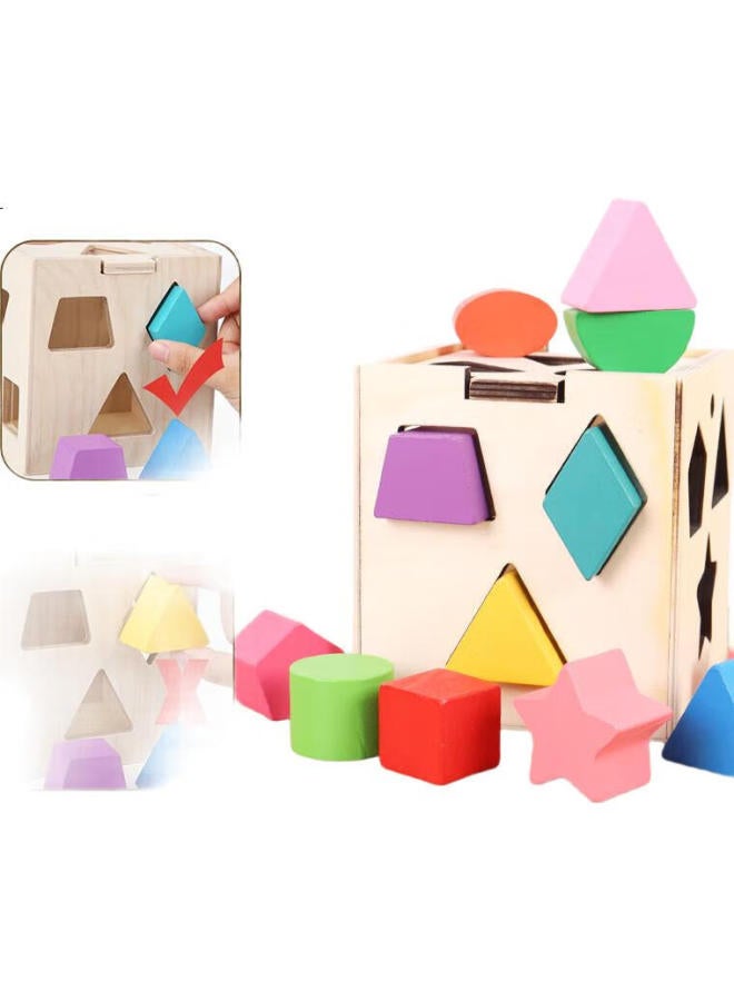 Tatanice Montessori Early Education Shape Matching Box Toy, Children'S Geometric Puzzle, 1-3 Years Old, Girls' Birthday Gift - Image 2