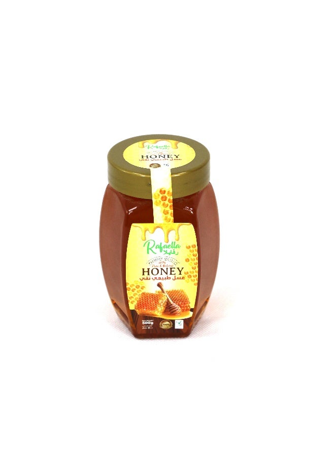 Rafaella Natural Honey Hexa Jar, 500g | Premium Quality | 100% Pure Honey | No Added Sugar or Preservatives - Image 4