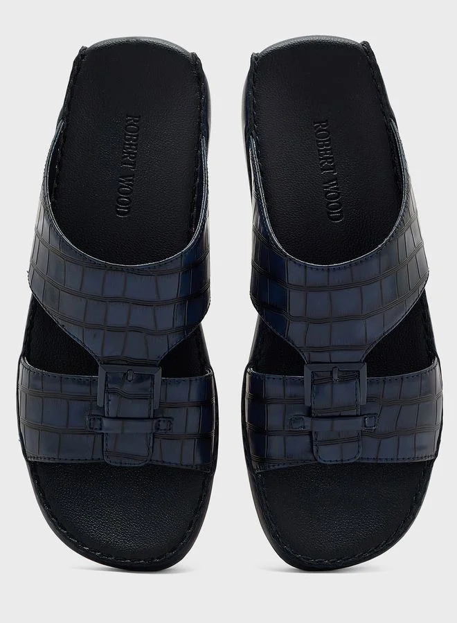 روبرت وود Croc Print Traditional Arabic Sanals