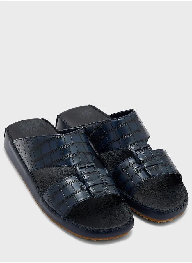 Robert Wood Croc Print Traditional Arabic Sanals