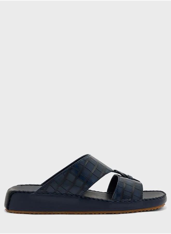 Robert Wood Croc Print Traditional Arabic Sanals