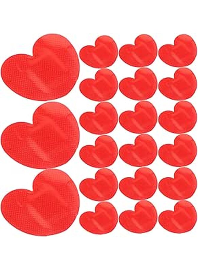 Operitacx 50pcs Heart Shaped Adhesive Bandages 52x42mm Large Breathable First Aid Wound Patches Portable Small Stickers for Outdoor Daily - Image 1