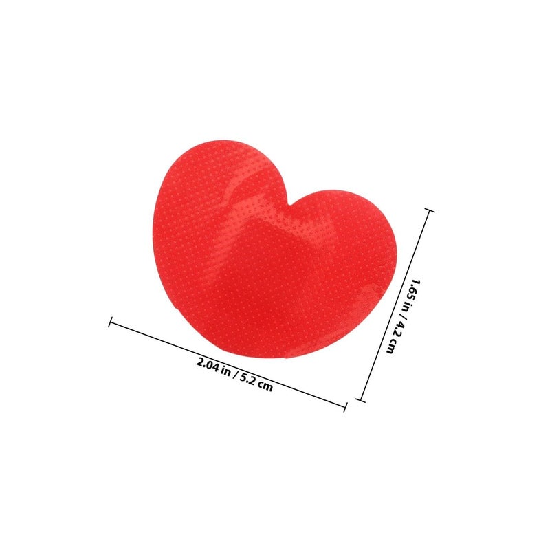 Operitacx 50pcs Heart Shaped Adhesive Bandages 52x42mm Large Breathable First Aid Wound Patches Portable Small Stickers for Outdoor Daily - Image 3