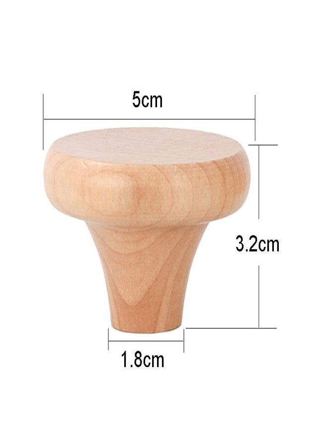 lasenersm 2 Pieces Universal Pot Lid Cover Knob Handle, Anti Scalding Pan Lid Replacement, 1.97" Wooden - Image 3