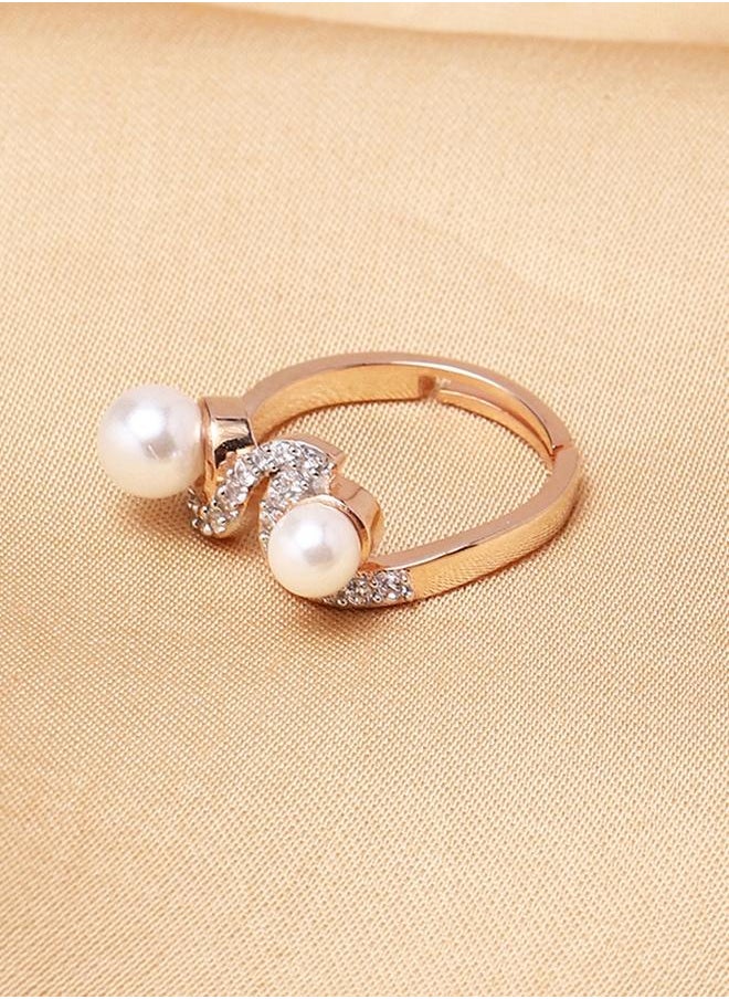 VOYLLA - Voylla Rose Gold Brass Rings - Image 1