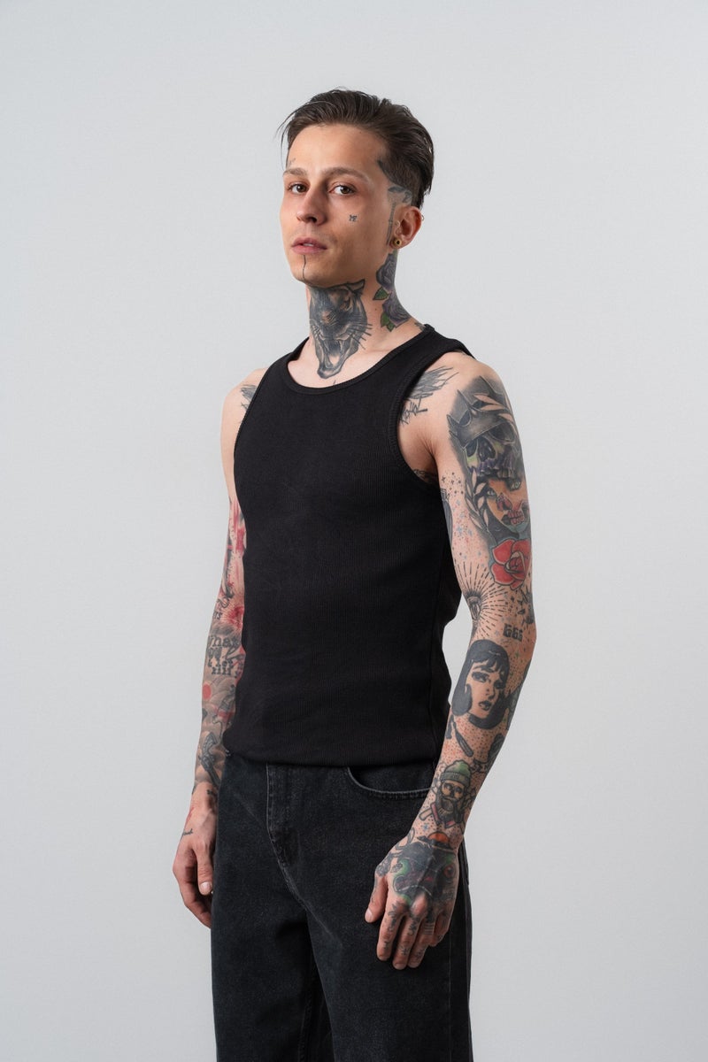 RESPIRE Men's Tank Top Athletic Wear Black - Image 3