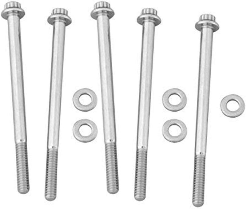 611-4000 Stainless Steel 1/4-20" RH Thread 4.000" UHL 0.3125" 12-Point Bolt with 0.3125" Socket and Washer, (Set of 5)