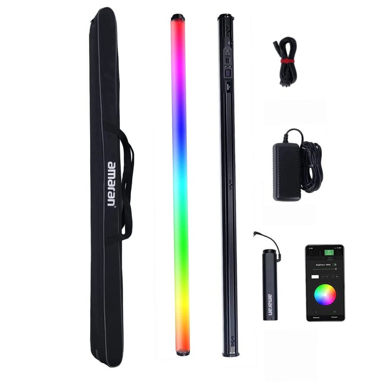 Aputure Aputure Amaran T4C RGBWW LED Tube Light,40W 2500K-7500K AdjustableHandheld Light Wand Support APP and DMX Control (120cm)  - Image 1