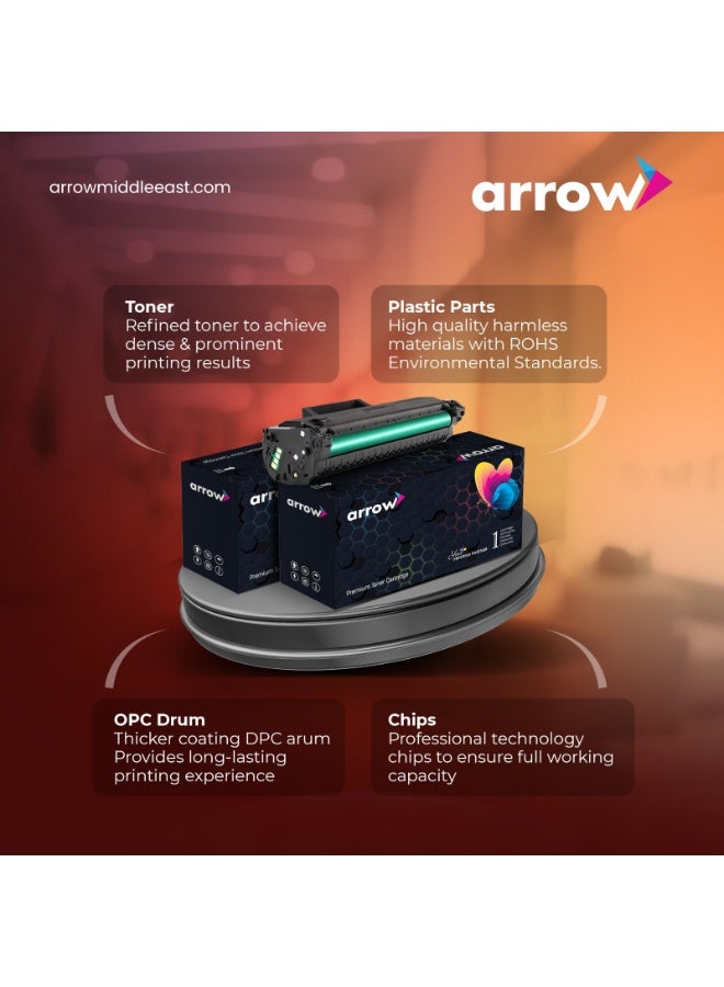ARROW TONER CARTRIDGE 406s CLT-K406S Multicolour FULL SET OF 4 PACK BLACK,CYAN,YELLOW,MAGENTA Replacement For Samsung CLP-360/362/363/364/365/366/366W/365W/367W/368 Samsung CLX-3300/3302/3303/3303FW/3304/3305/3305W/3305FW/3305FN/3306/3306W/3306FN/3306FW/3307FW Samsung SL-410/413W C460W/C460FW/C463W - Image 4