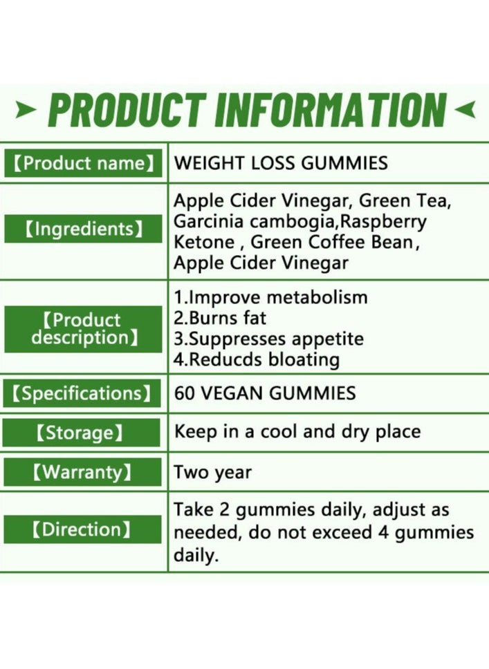 Daynee weight loss gummies keto ACV slimming product Apple gummy  - Image 4