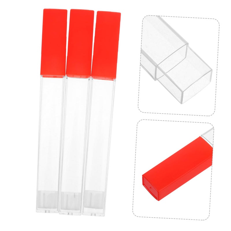 3 Pack Portable Thermometer Storage Tube Cover Plastic Protective Case For Boys Girls - Image 3