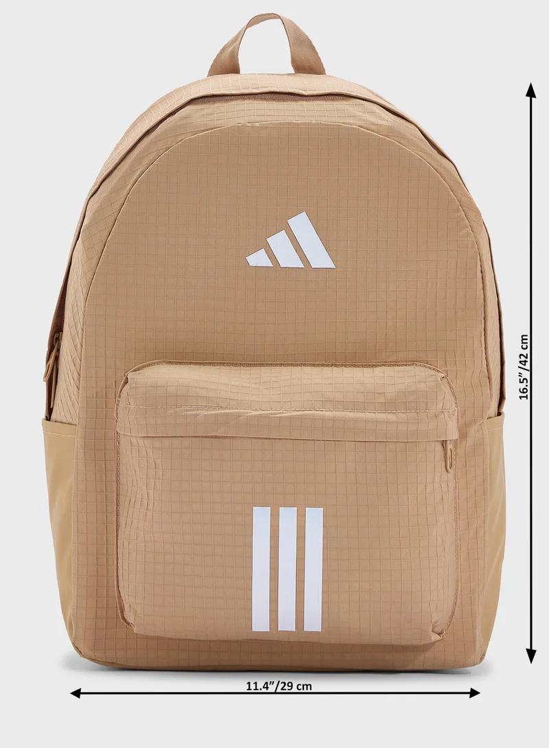 adidas حقيبة ظهر أساسية بثلاث خطوط للمدرسة