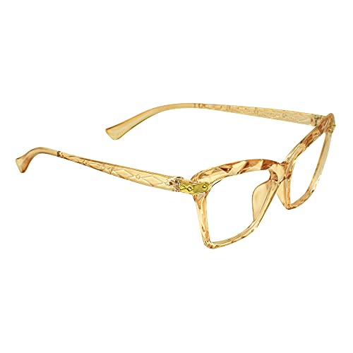 Peter Jones Cateye Computer Glasses for Men Women with Zero Power Blue Light Blocking Glare Lenses (SIZE MEDIUM) AG257 - Image 3
