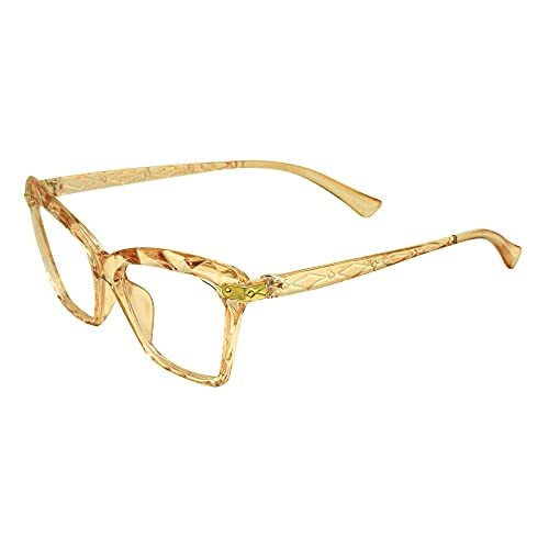 Peter Jones Cateye Computer Glasses for Men Women with Zero Power Blue Light Blocking Glare Lenses (SIZE MEDIUM) AG257 - Image 2