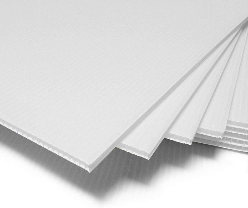 T-Sign ألواح بلاستيكية مموجة كوروبلاست، لوح فارغ للإشارات، 24 × 36 بوصة، بسماكة 3/16 بوصة لاستبدال ملصقات إطار A، لوحات بيضاء فارغة (عبوة من 2) - Image 1
