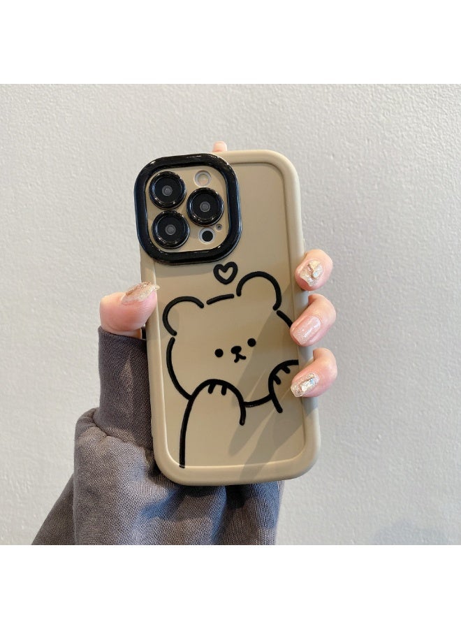 NIBEMINENT Love Bear Protective TPU Case Cover For iPhone 14 Plus