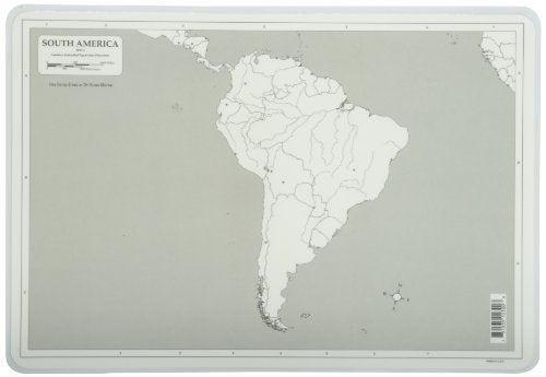 Painless Learning South America Map Placemat, 12 x 17 1/2 inches - Image 2