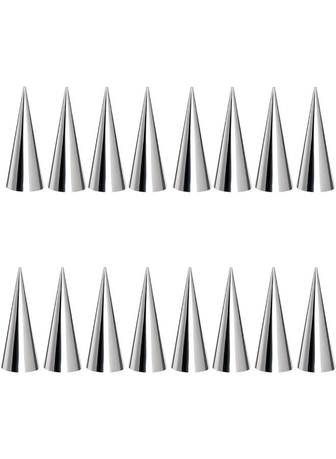 18pcs الفولاذ المقاوم للصدأ مطبخ DIY كريم القرن القوالب مخروط شكل كرويسان غير اللاصق المعجنات الخبز القالب الملحقات - Image 1