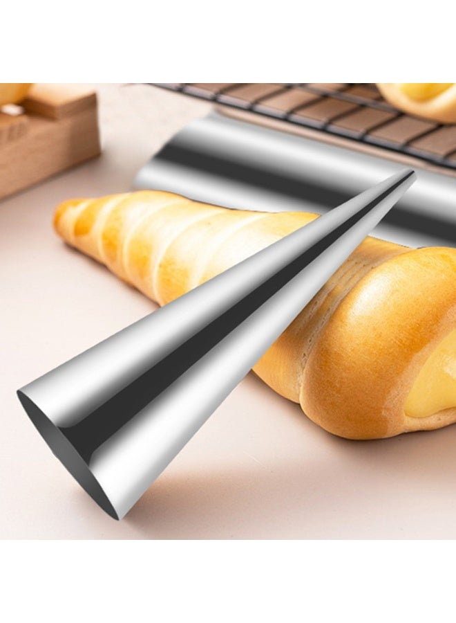 18pcs الفولاذ المقاوم للصدأ مطبخ DIY كريم القرن القوالب مخروط شكل كرويسان غير اللاصق المعجنات الخبز القالب الملحقات - Image 5