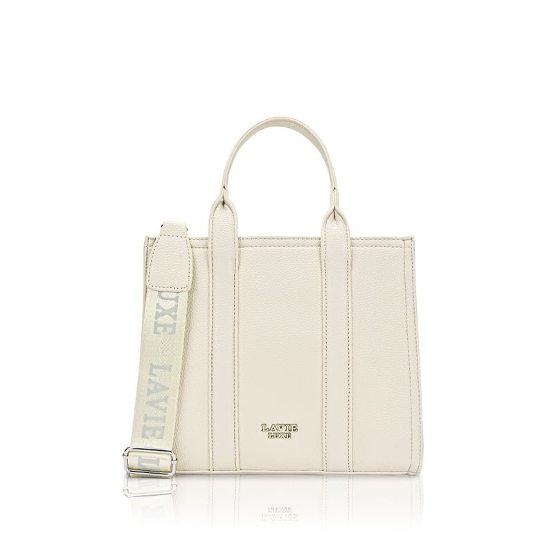 Lavie Luxe Women's Cob's25 Medium satchel (Off White) - Image 1