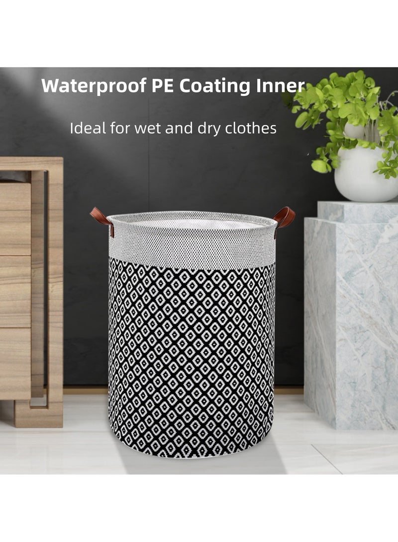 2 Pack Laundry Baskets, 65 L Foldable Waterproof Laundry Basket Laundry Hamper Bag Washing Bin Clothes Bag Organizer Basket for Toys Clothes Bedroom - Image 5