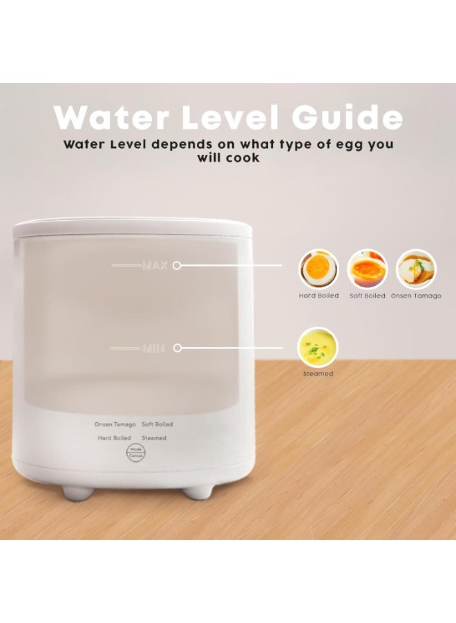 KASTWAVE Rapid Egg Cooker - Electric With Auto Shut Off and Alarm, Mini for Steamed, Hard Boiled, Soft Boiled Eggs and Onsen Tamago - Boiler for Home Kitchen  - Image 3