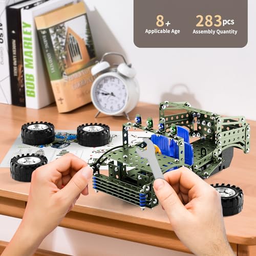 WATUDOU Building Toys Model Truck Set  STEM Building Projects Model Car Kit Toys for Kids Boys Ages 812 1216 Assembly Science Model Car Kits Toys Gifts for Kids Girls Boys 8 9 10 11 12 Years Old and adult - Image 5