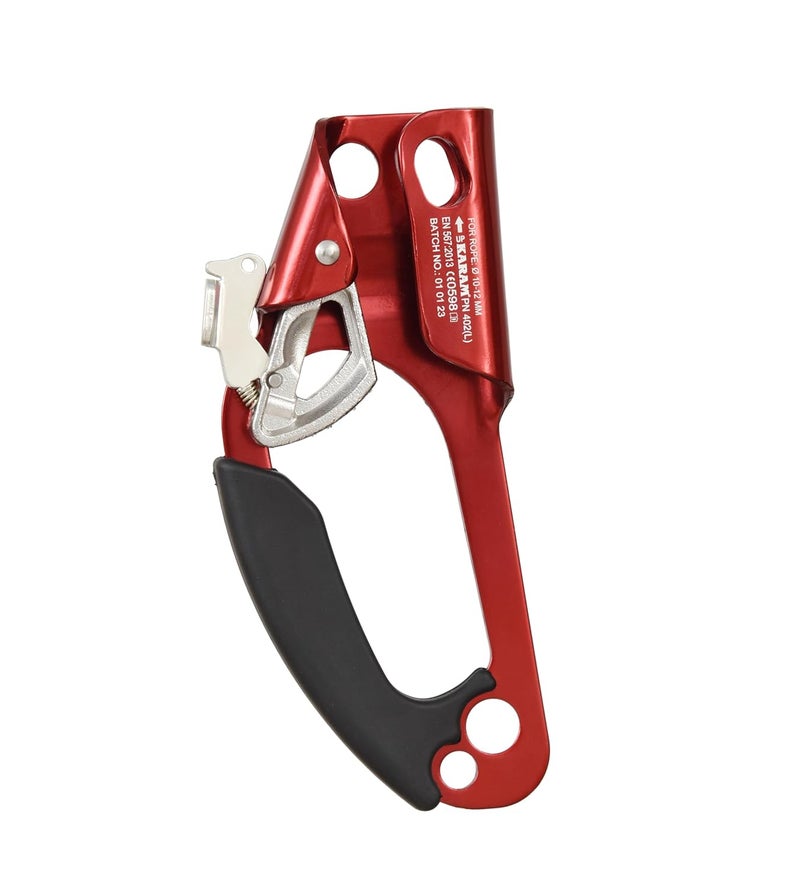 Karam Heavy-Duty Rope Clamp for Climbing, Camping & Outdoor Activities | Anti-Slip & Quick-Lock Design | Compatible with 10-12mm Ropes for Left Hand Use | CE Certified | PN402(L) - Image 5