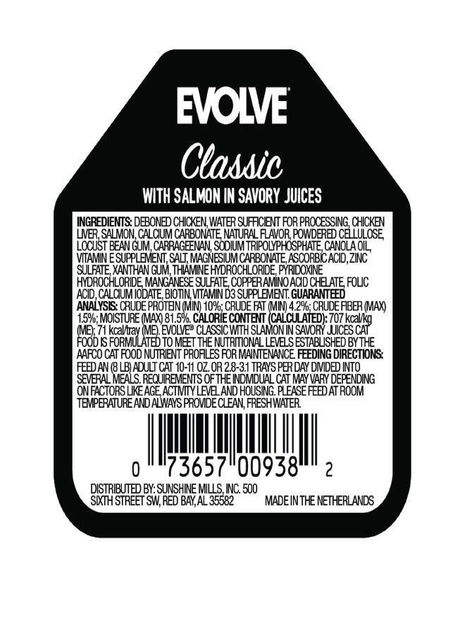 Evolve Classic Crafted Meals Salmon Recipe Cat Food (Pack of 15) - Image 2